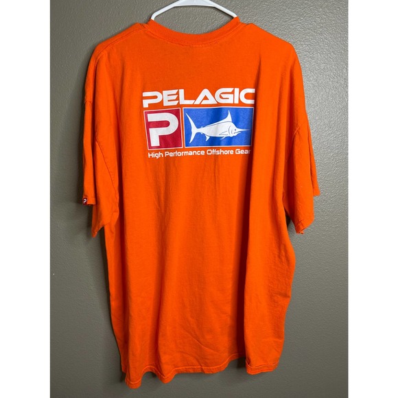 Pelagic - Fishing Gear XXL Orange T shirt short sleeve - Picture 3 of 3